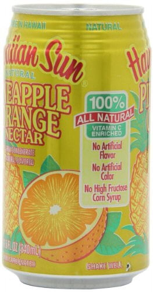 Hawaiian Sun Pineapple Orange Nectar, 11.5 Fl. Oz., 6 Pack Hawaiian Sun 