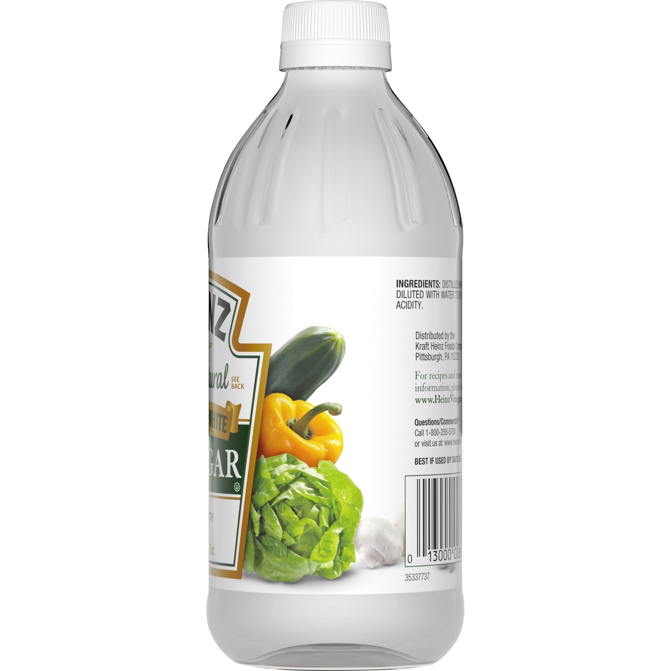 Heinz All Natural Distilled White Vinegar with 5% Acidity, 16 fl oz Bottle Heinz 