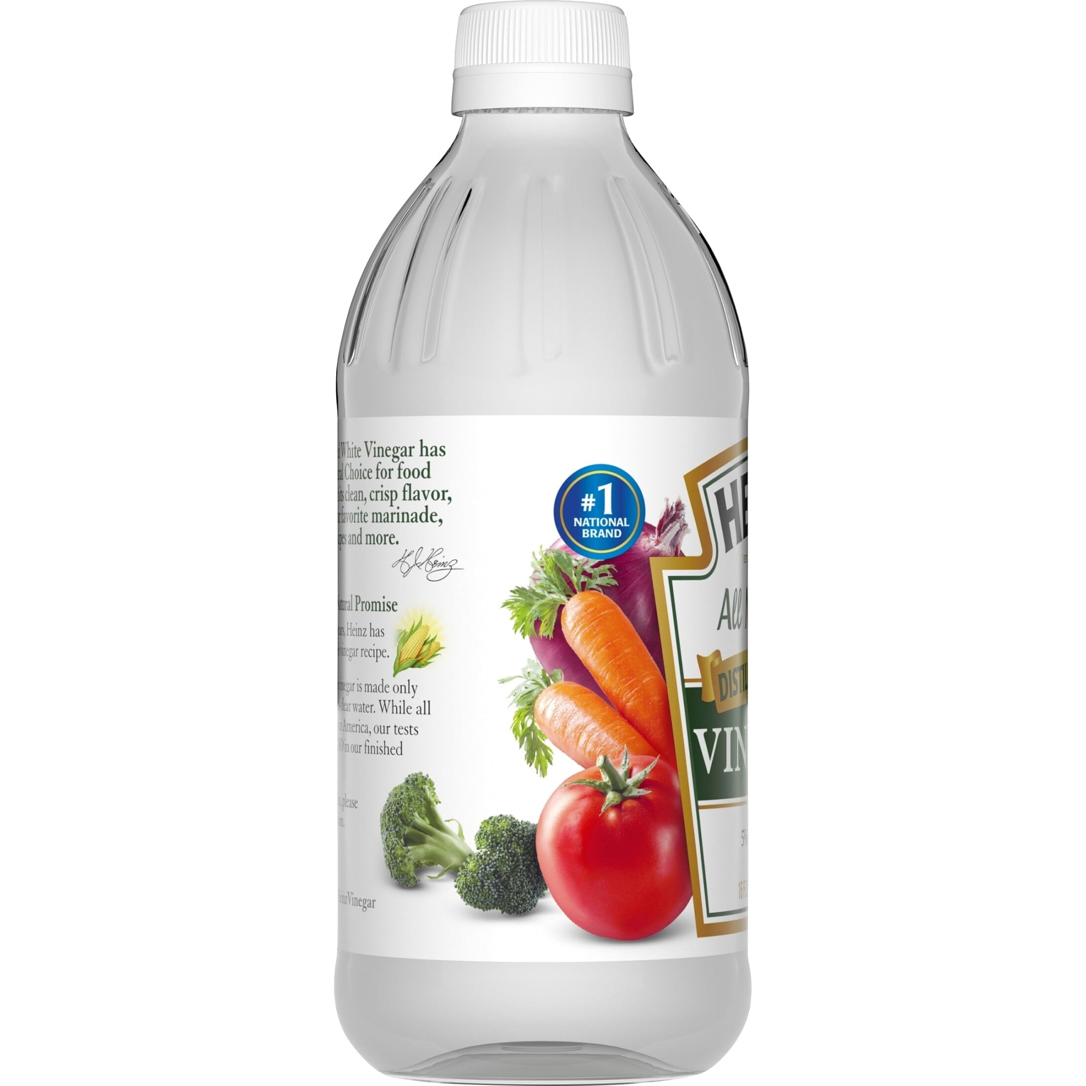 Heinz All Natural Distilled White Vinegar with 5% Acidity, 16 fl oz Bottle Heinz 