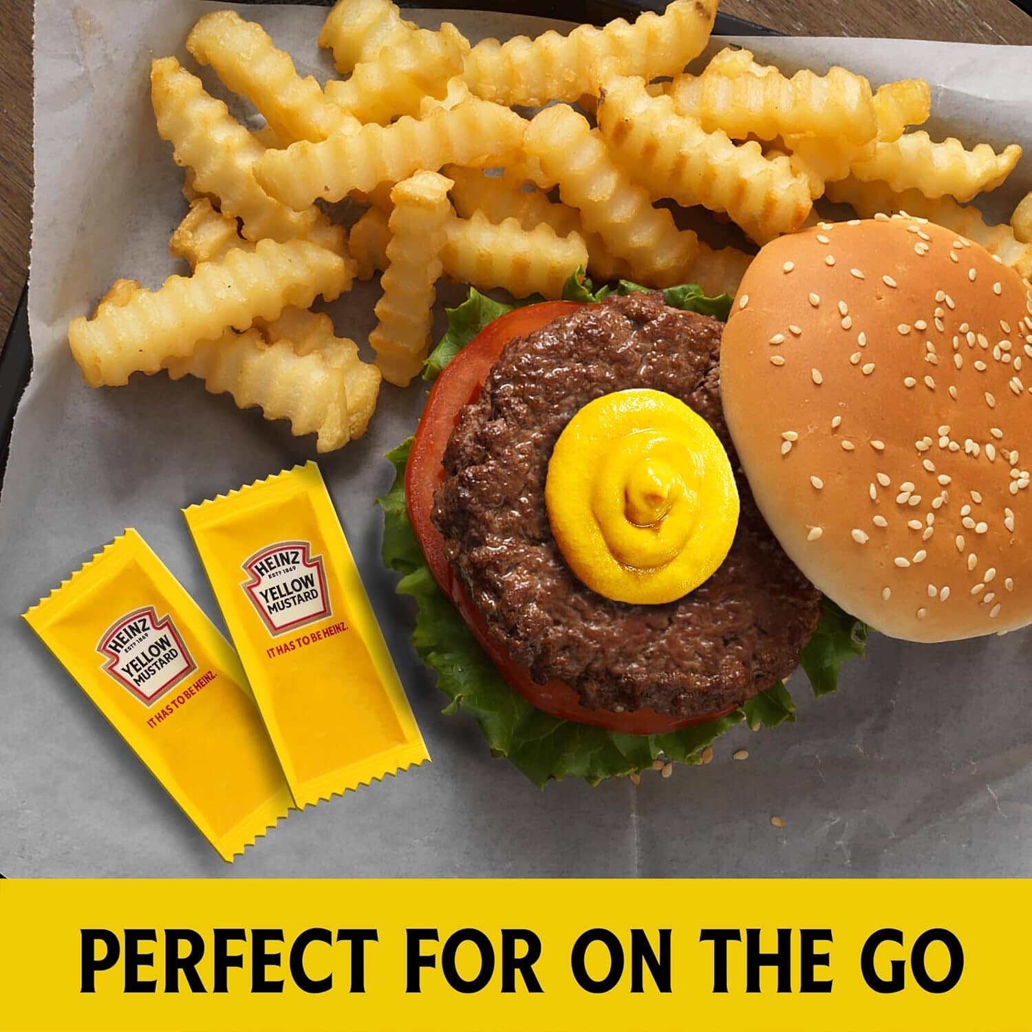 Heinz Mild Mustard - 1000 Packets Heinz 