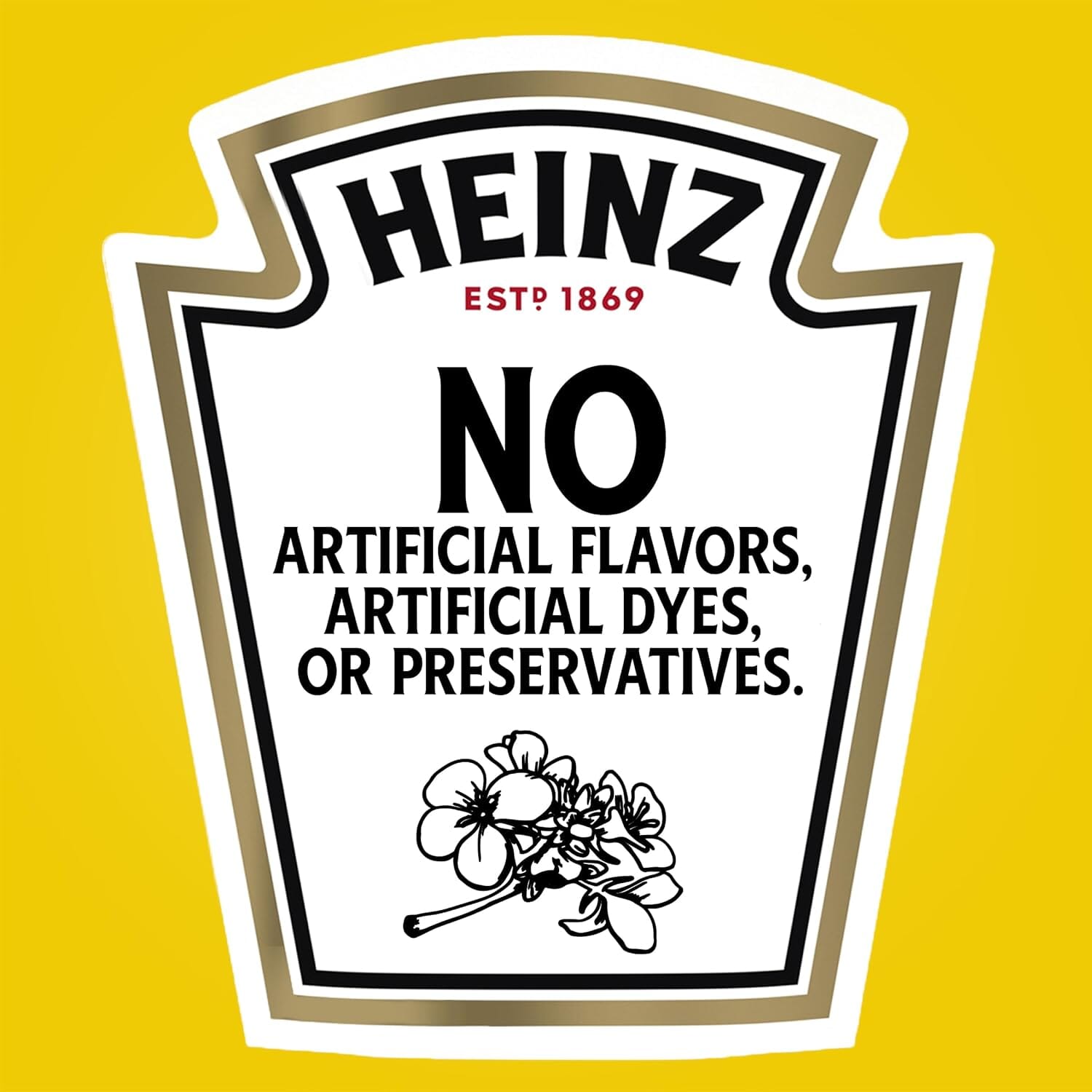 Heinz Mild Mustard - 1000 Packets Heinz 