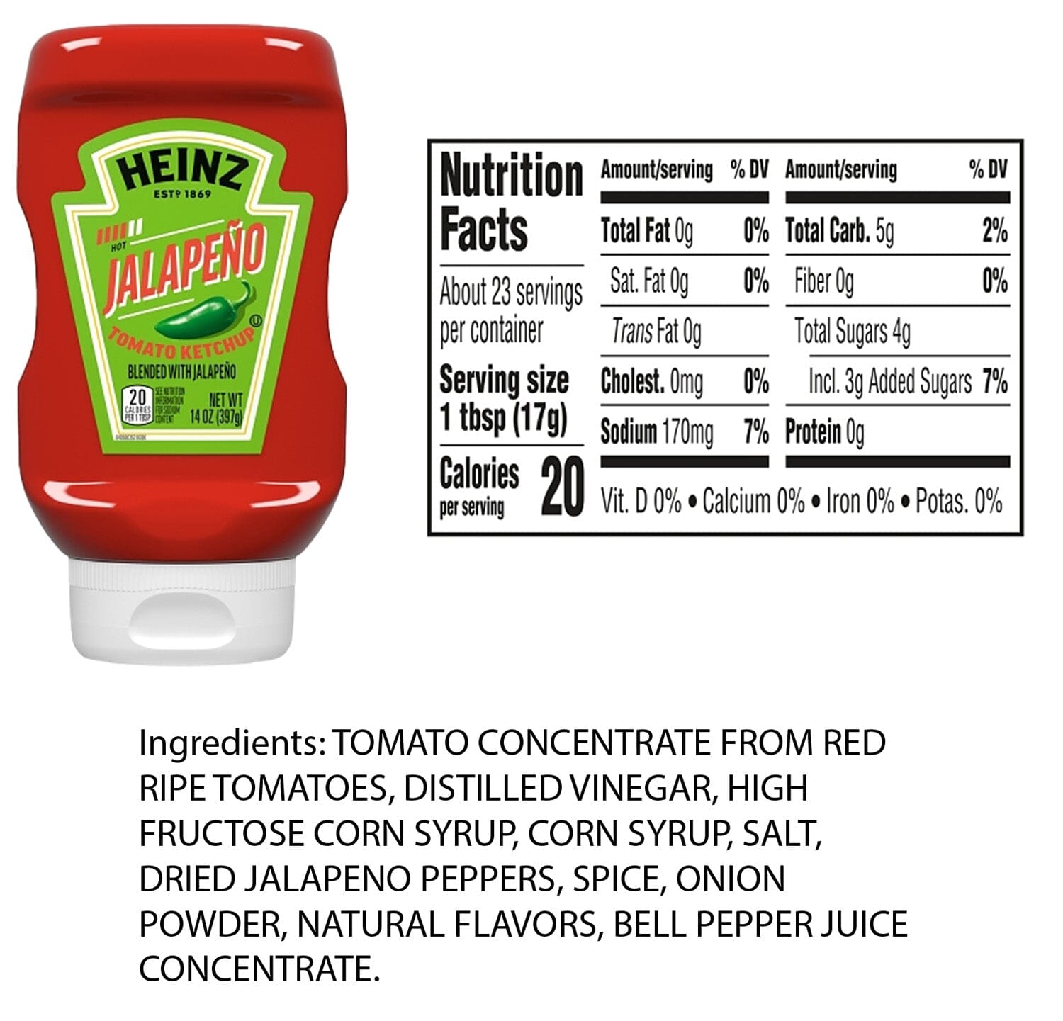 Heinz Spicy Ketchup Variety Pack, 3 flavors (Chipotle, Jalapeno, Habanero), 14 Ounce Each, Pack of 3 Snackathon 