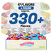 Hi Chew 17 Flavors, Bulk 330+ Pieces, 4 Pound (Strawberry, Mango, Green Apple, Grape, Pineapple, Kiwi, Dragon Fruit, Ramune, Cola, 3 Yogurt, Grapefruit, Lemon, Watermelon) Snackathon 17 Flavors 