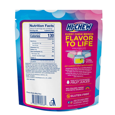 Hi-Chew Fantasy Mix Chewy Candy – Stand Up Bag, 65 Pieces, Variety Flavors Morinaga 