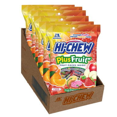 Hi-Chew Plus Fruit Candy Peg Bag, 2.82 oz (Pack of 3) Morinaga 