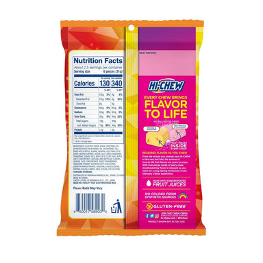 Hi-Chew Plus Fruit Candy Peg Bag, Fruity Juicy & Chewy Candy, 2.82 oz Morinaga 