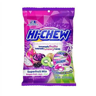 Hi-Chew Sensationally Chewy Japanese Fruit Candy, Superfruit Mix, 3.17 Ounce, 6 Count Hi-Chew 
