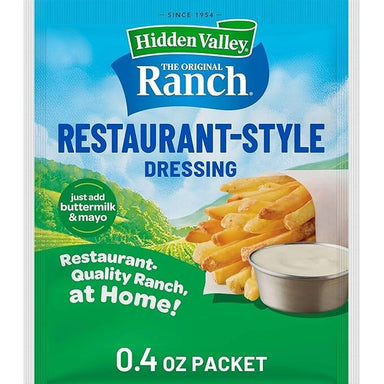 Hidden Valley Buttermilk Ranch Dressing and Seasoning Mix, Non Fat Gluten Free, 0.4 oz Hidden Valley 1 Count 