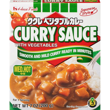 House Curry Sauce with Vegetables - Medium Hot 7.4 Ounce House 