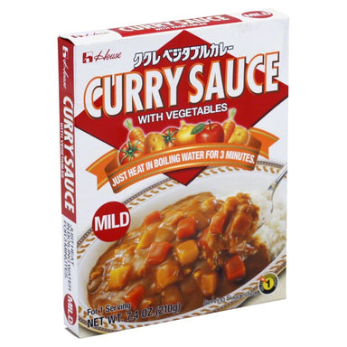 House Foods Curry Sauce with Vegetables, Mild, 7 Ounce Boxes Snackathon Foods 7 Ounce (Pack of 1) 