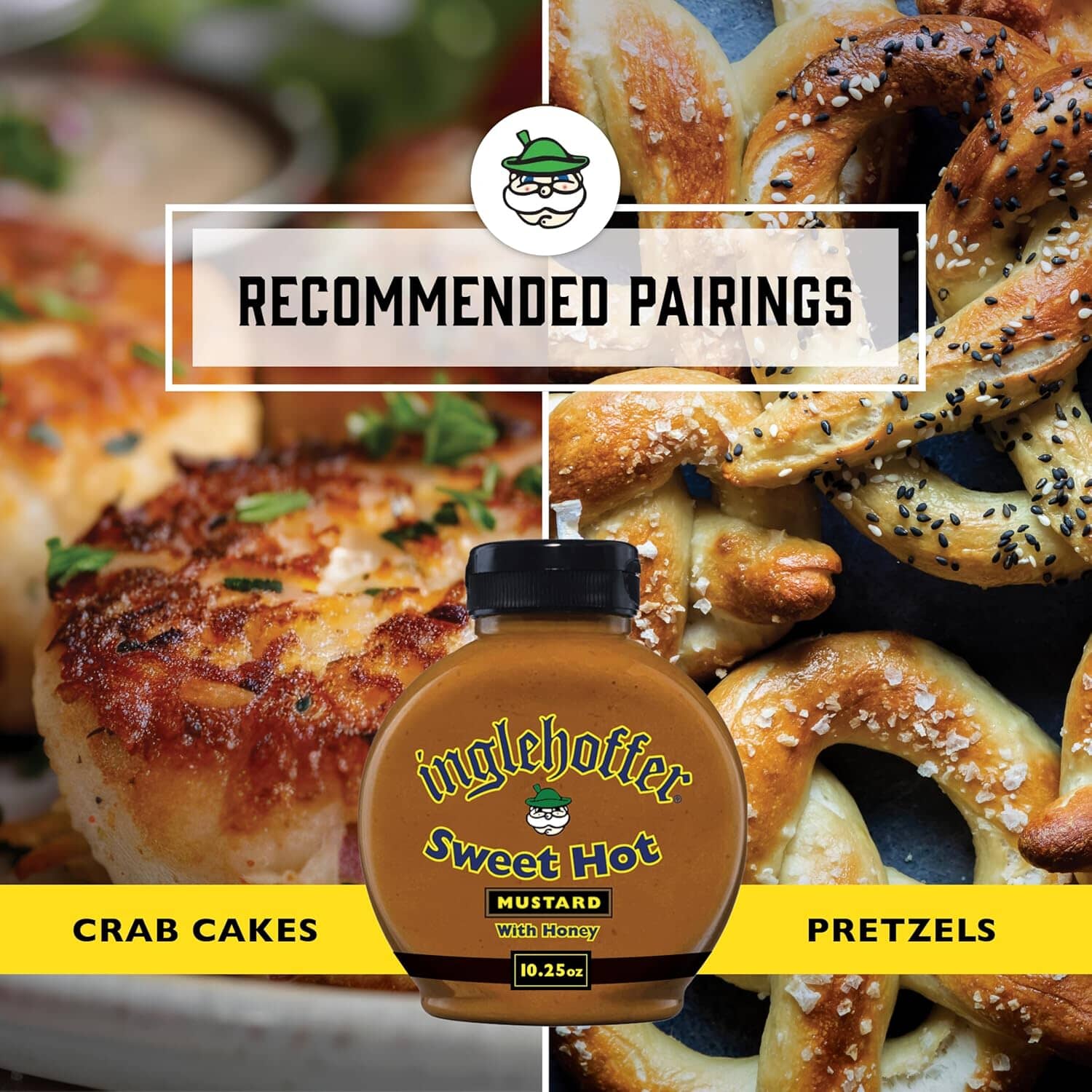 Inglehoffer Sweet Hot Mustard with Honey, 10.25 Oz Inglehoffer 