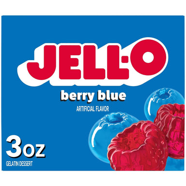 Jell-O Berry Blue Flavor Gelatin Dessert, 3 Ounce Jell-O 