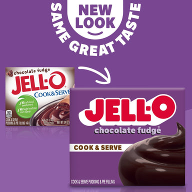 Jell-O Cook & Serve Chocolate Fudge Artificially Flavored Pudding & Pie Filling Mix Jell-O 