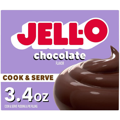 Jell-O Cook & Serve Chocolate Pudding & Pie Filling, 3.4 Ounce Jell-O 3.4 Ounce 