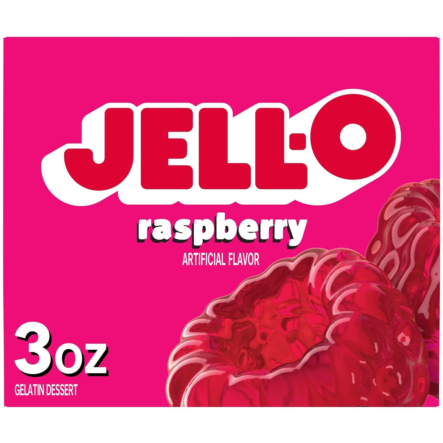 Jell-o Gelatin Raspberry, 3 Ounce Pack of 1-13812770 Snackathon Foods 