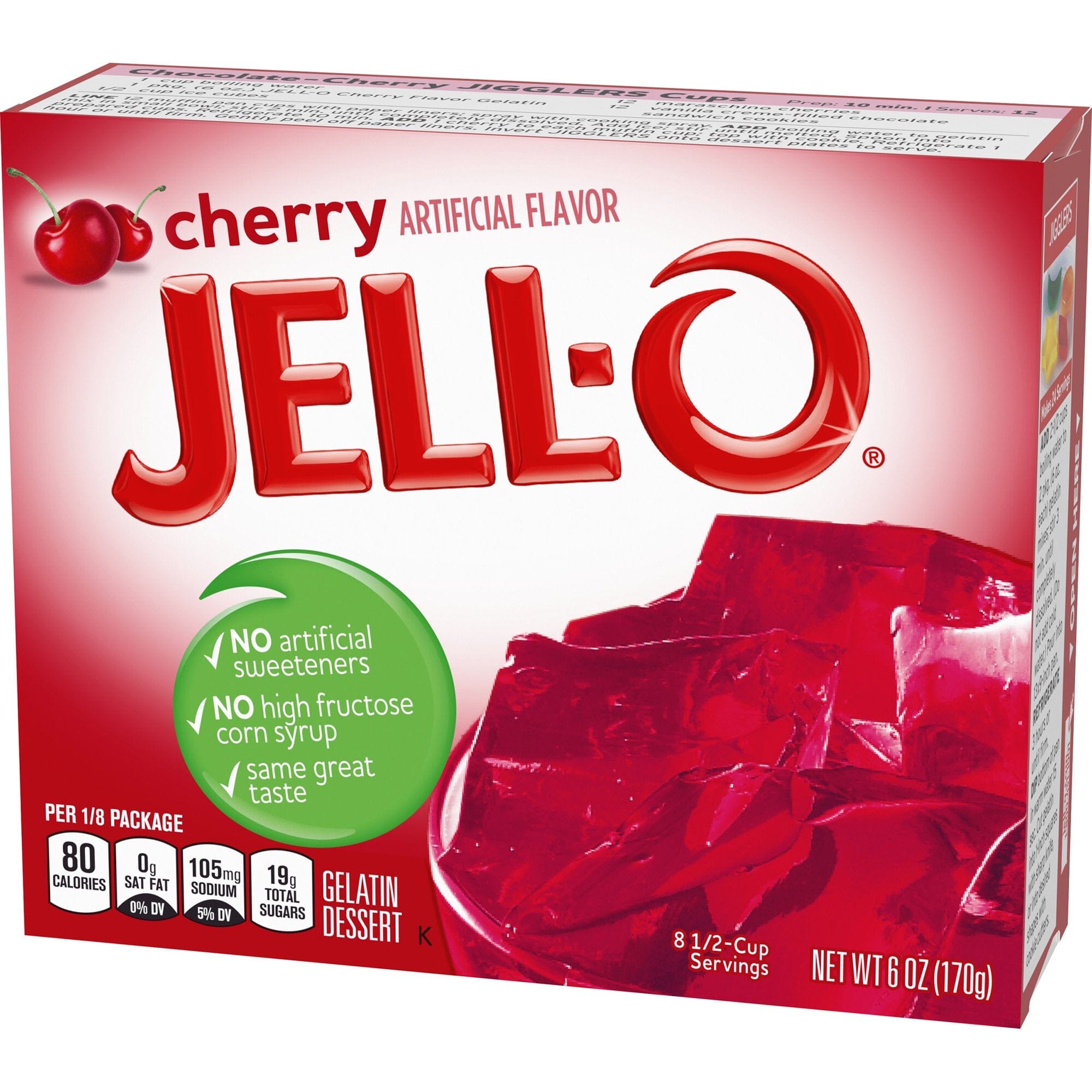 Jell-O Gelatin Variety Pack, 5 Flavors, 6 Ounce each Box, 1 Box per Flavor, Total 5 Boxes Snackathon 