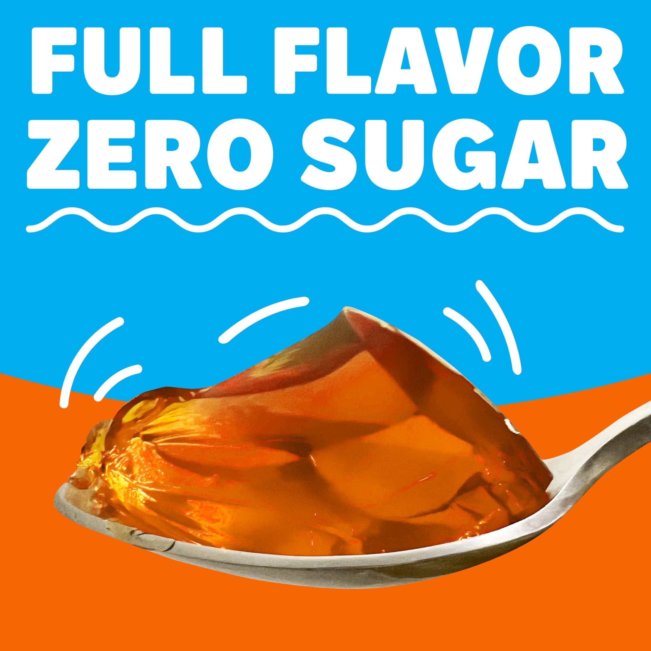 Jell-O Orange Artificially Flavored Zero Sugar Low Calorie Gelatin Dessert Mix, 0.3 oz Box Jell-O 