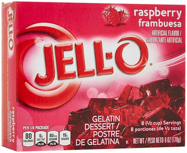 Jell-O Raspberry Flavor Gelatin Dessert, 6 Ounce Jell-O 