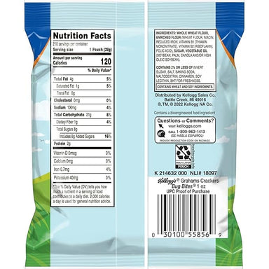 Kellogg's Grahams Crackers Snack Packs, Assorted Flavors, 1 Oz Kellogg's 