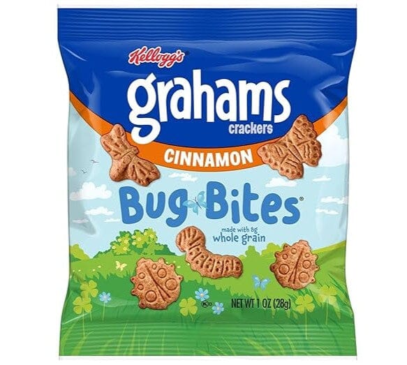 Kellogg's Grahams Crackers Snack Packs, Assorted Flavors, 1 Oz Kellogg's Bug Bites 1 Ounce 