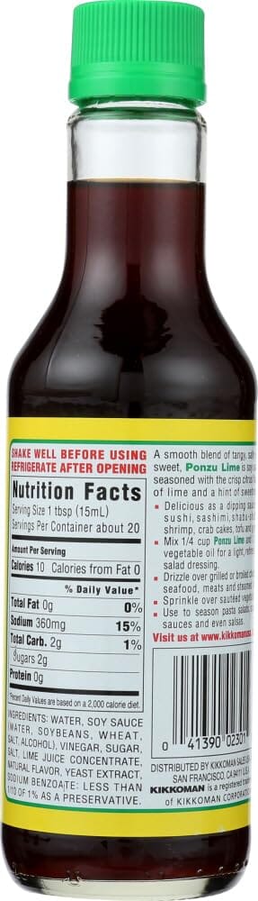 Kikkoman Ponzu Lime, 10 Ounce Kikkoman 