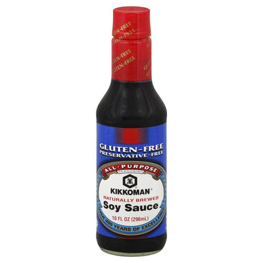 Kikkoman Soy Sauce Gluten-Free 10 Oz Pack of 1-830710080 Snackathon Foods 