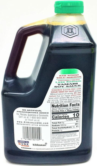 Kikkoman Tamari Soy Sauce – Gluten-Free, Regular or Less Sodium Kikkoman 