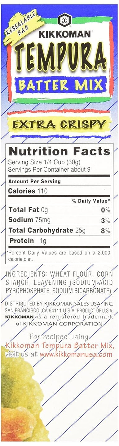 Kikkoman Tempura Batter Mix, Extra Crispy, 10 Ounce Kikkoman 