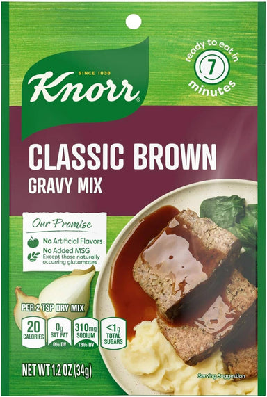 Knorr Classic Brown Gravy Mix, 1.2 Ounce Knorr Single 