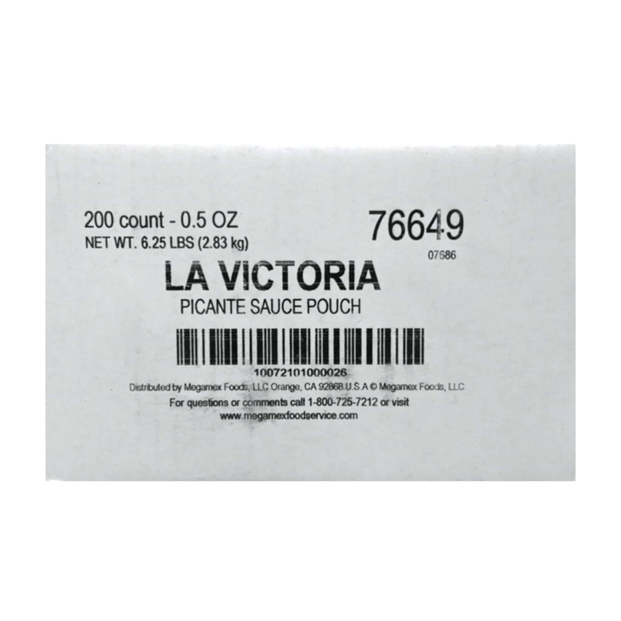 La Victoria Picante Sauce Medium, 0.5 Ounce Single Serve Packets (200 Count) La Victoria 