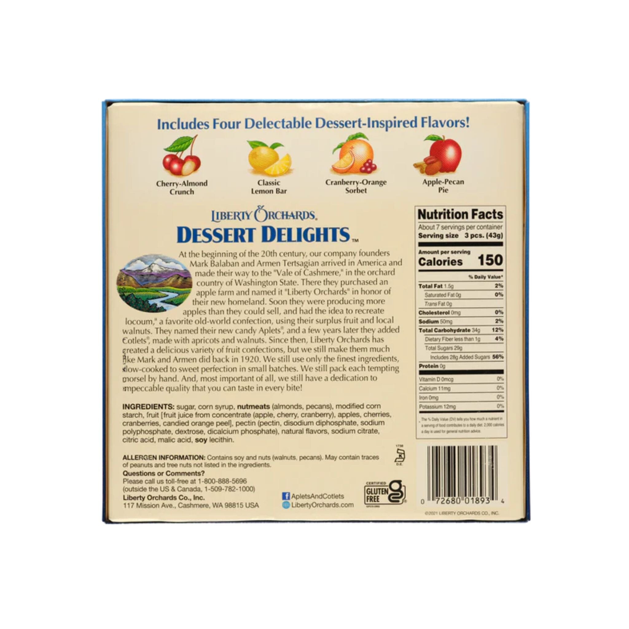 Liberty Orchards Dessert Delights, 10 Ounce Liberty Orchards 