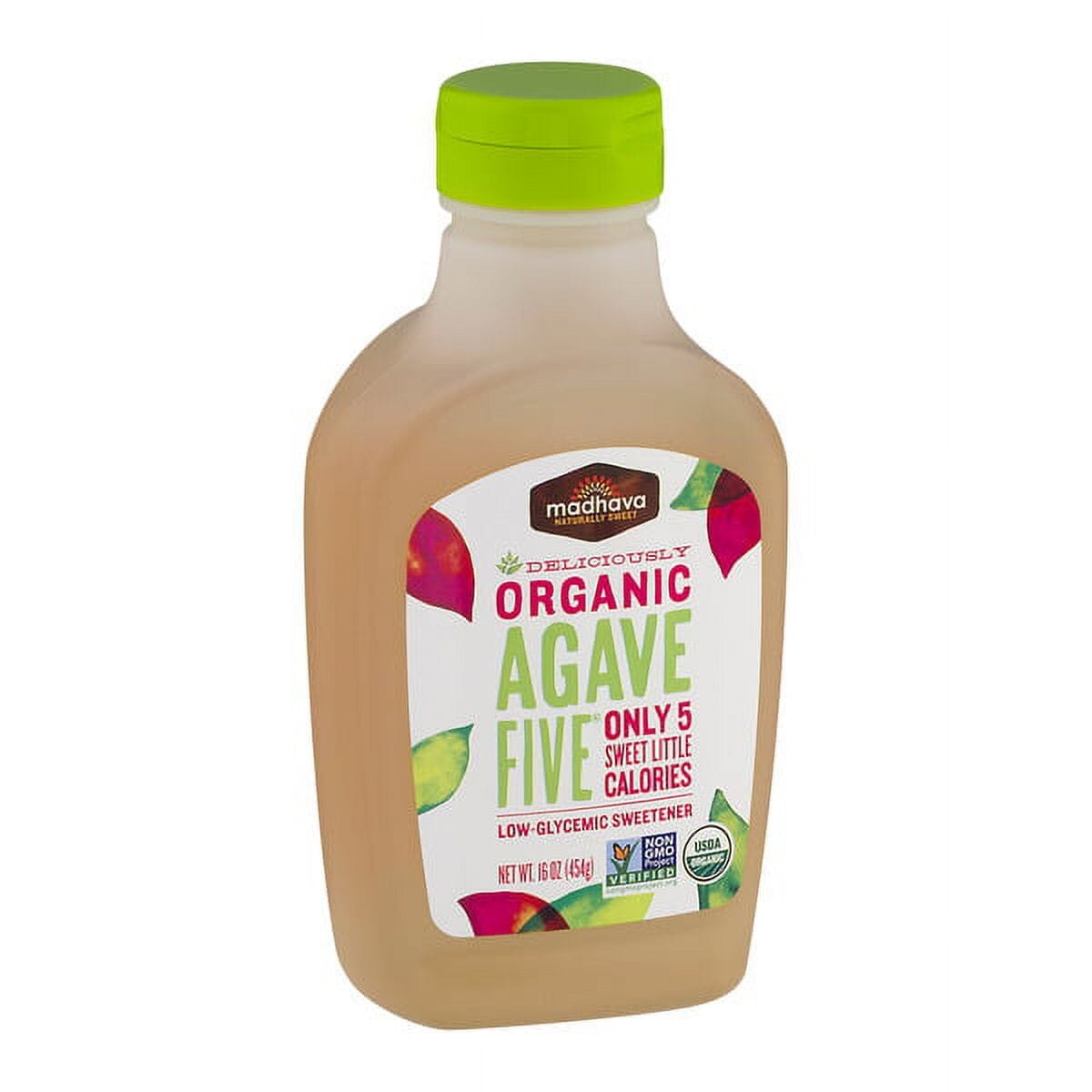 Madhava Organic Agave Five Low-Glycemic Sweetener, 16 oz Bottle Madhava 