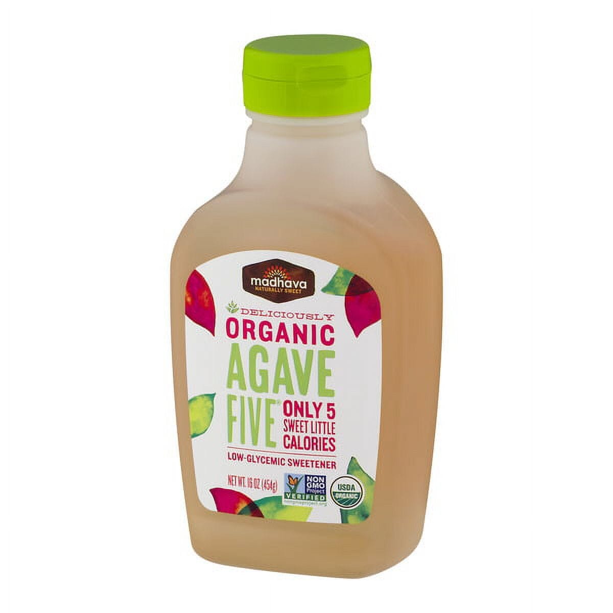 Madhava Organic Agave Five Low-Glycemic Sweetener, 16 oz Bottle Madhava 