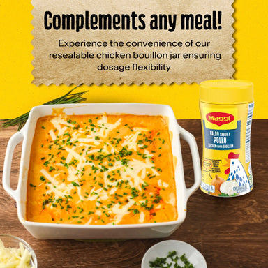 Maggi Caldo Sabor A Pollo Chicken Flavored Bouillon Powder, Granulated Chicken Soup Seasoning 7.9 oz Maggi 