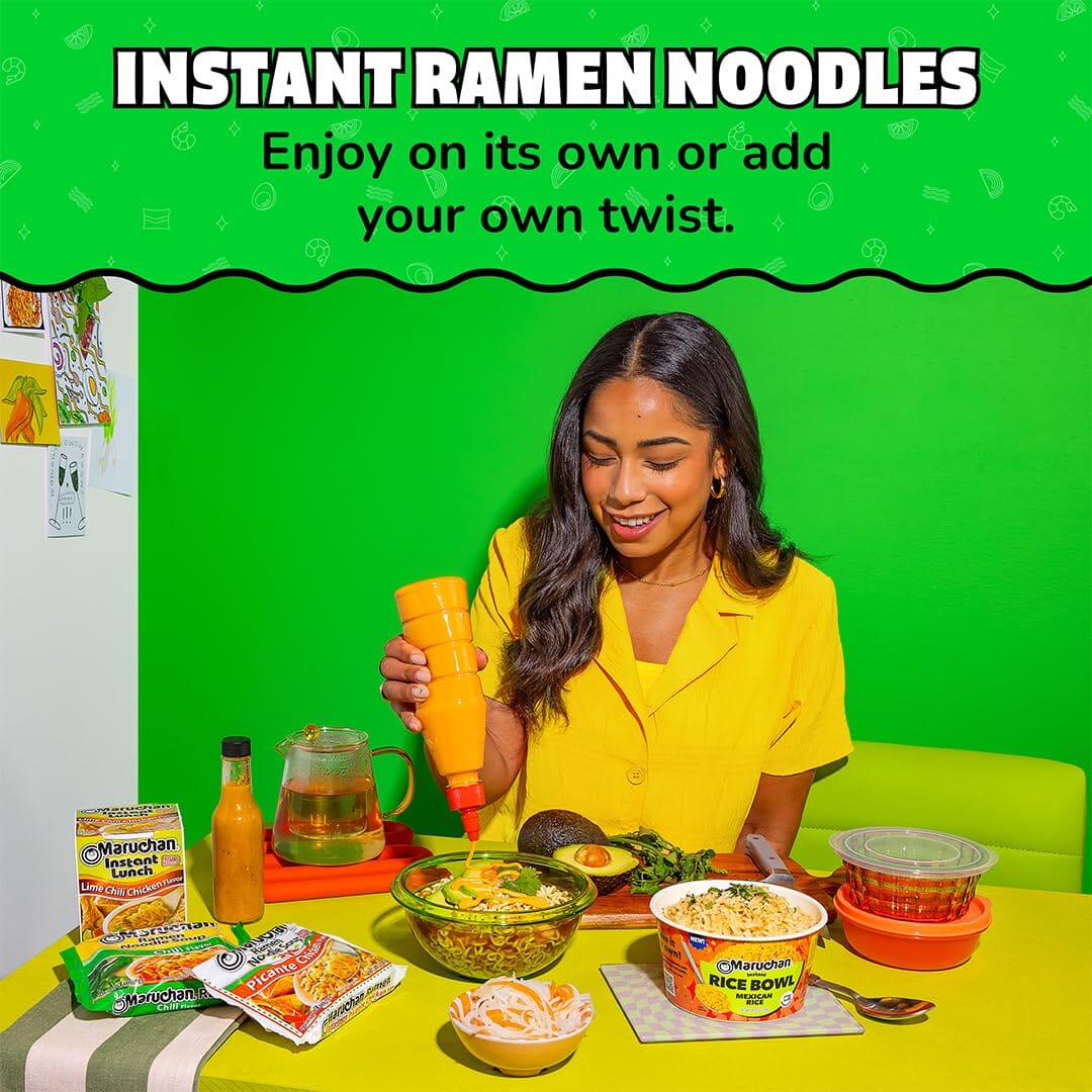 Maruchan Hot Chili Flavor Ramen Noodle Soup, 3 Ounce Maruchan 