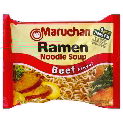 Maruchan Ramen, Beef, 3-Ounce Packages Maruchan Ramen 3 Ounces 