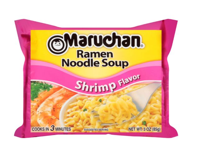 Maruchan Ramen Shrimp Flavor Noodle Soup, 3 Ounce Maruchan 3 Ounce 
