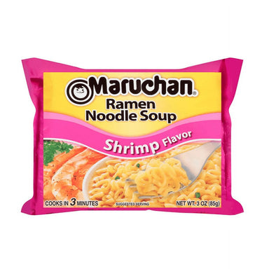 Maruchan Ramen Shrimp Flavor Noodle Soup 3 oz Pack of 12 Maruchan Ramen 