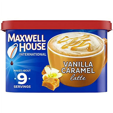 Maxwell House International Vanilla Caramel Latte CafÃ©-Style Instant Coffee Beverage Mix (8.7 oz. Canister) Maxwell House 