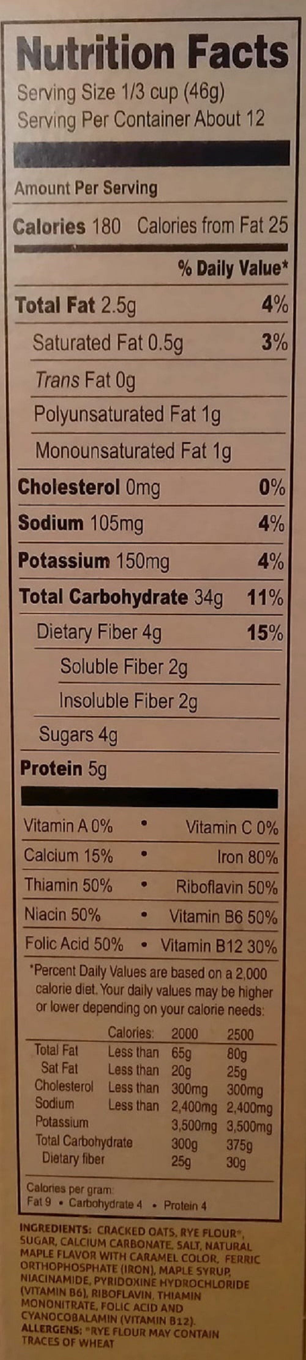 MAYPO Instant Maple Oatmeal Cereal Vermont Style, 19 Ounce Maypo 