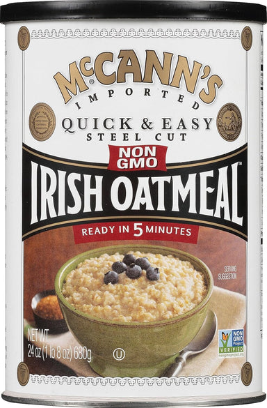 McCann's Steel Cut Irish Oatmeal, Quick & Easy, 24 Ounce Mccanns 24 Ounce 