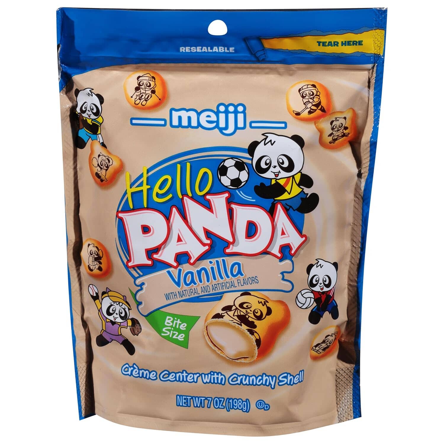 Meiji Hello Panda, Vanilla, 7 Ounce Snackathon Foods 1 Count 