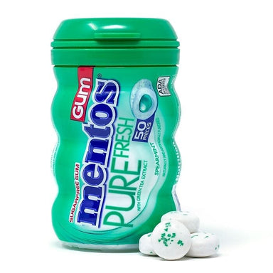 Mentos Gum Sugar Free, Pure Fresh Spearmint, 50 Piece Mentos 50 Piece bottle 