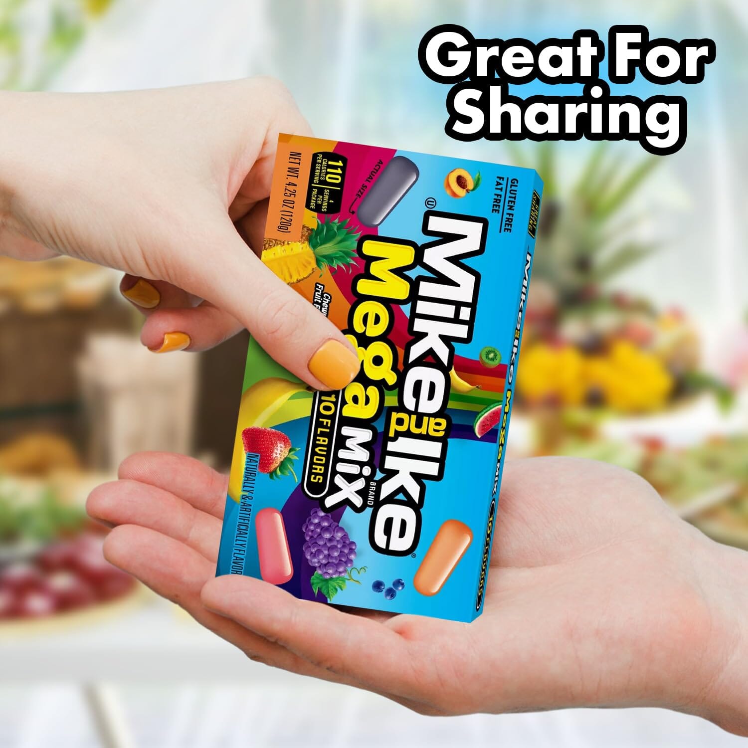 Mike and Ike Chewy Candy, Mega Mix, 10 Flavors 4.25 oz Mike & Ike 