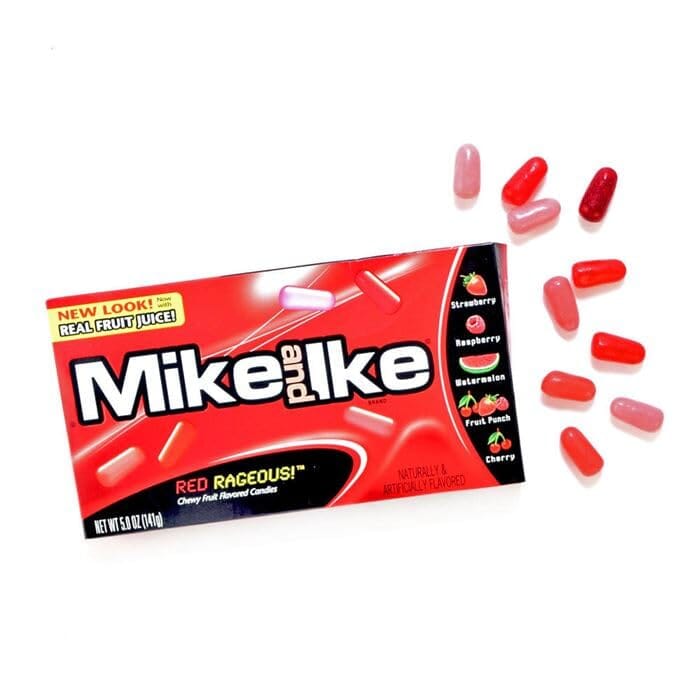 Mike and Ike Chewy Candy, Red Rageous, 4.25 Ounce MIKE AND IKE Single 