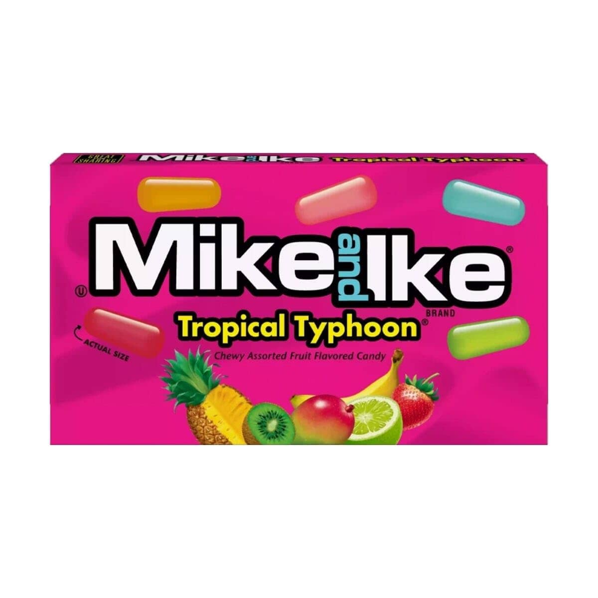 Mike and Ike Tropical Typhoon Theater Box 4.25 oz. Snackathon Foods 
