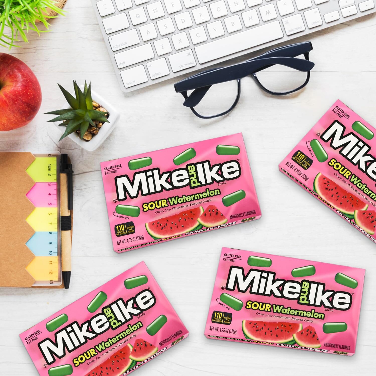Mike & Ike Sour Watermelon Candy Box, 4.25 Ounce Mike and Ike 