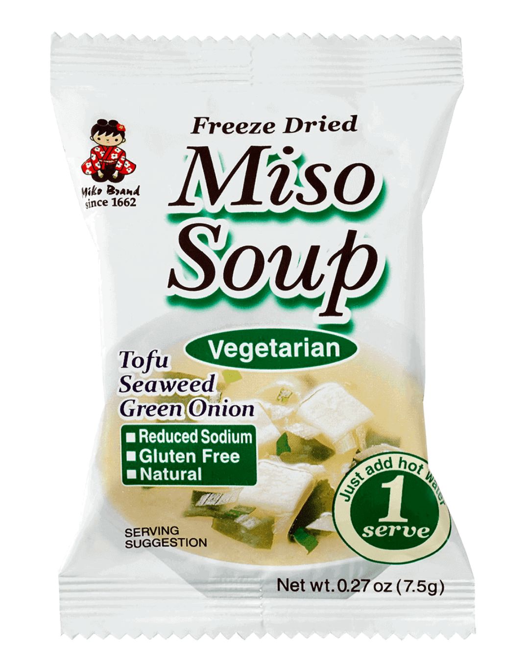 Miko Brand Instant Miso Soup 0.27 Oz Miko Brand Vegeterian 