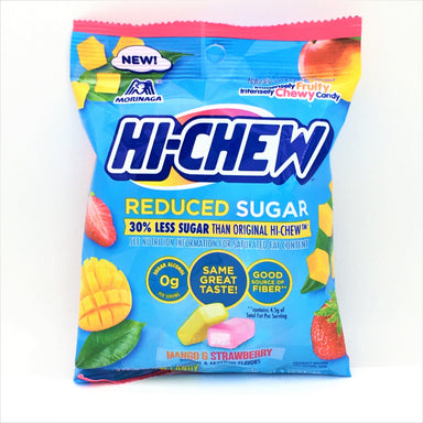Morinaga Hi Chew Reduced Sugar 30% Less Sugar Mango & Strawberry Flavors 60g Morinaga 