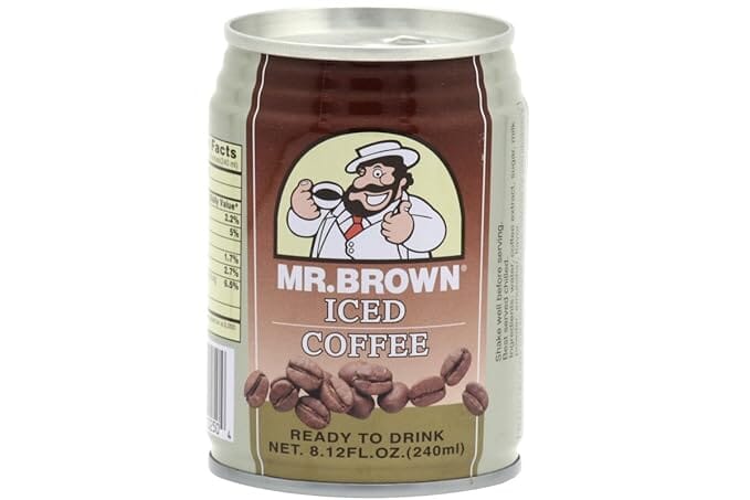 Mr. Brown Coffee Drink Variety Pack All Flavors Snackathon Foods Original 8.12 Fluid Ounce (Pack of 1) 